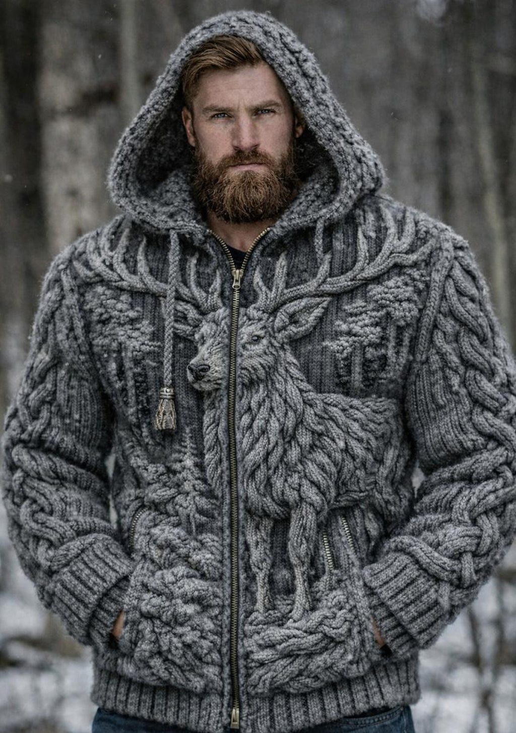 D’oro Arctic Deer Hoodie